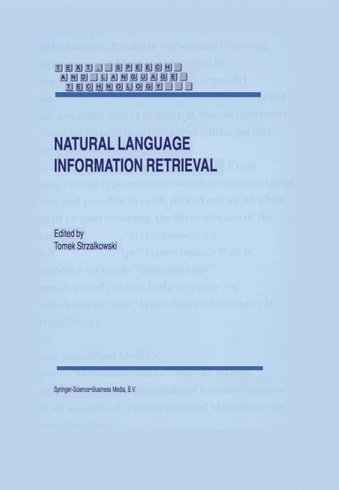 bokomslag Natural Language Information Retrieval