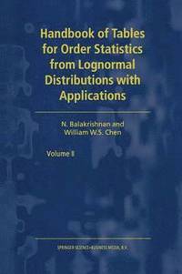 bokomslag Handbook of Tables for Order Statistics from Lognormal Distributions with Applications
