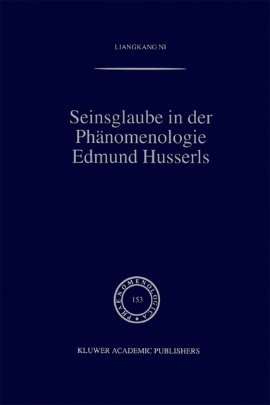 bokomslag Seinsglaube in der Phänomenologie Edmund Husserls