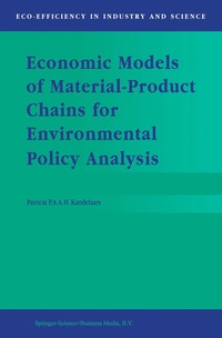 bokomslag Economic Models of Material-Product Chains for Environmental Policy Analysis