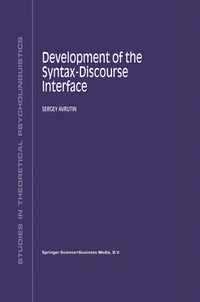 bokomslag Development of the Syntax-Discourse Interface