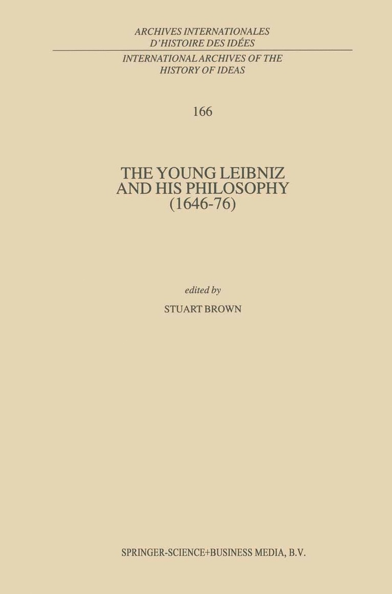 Young Leibniz and his Philosophy (1646–76)