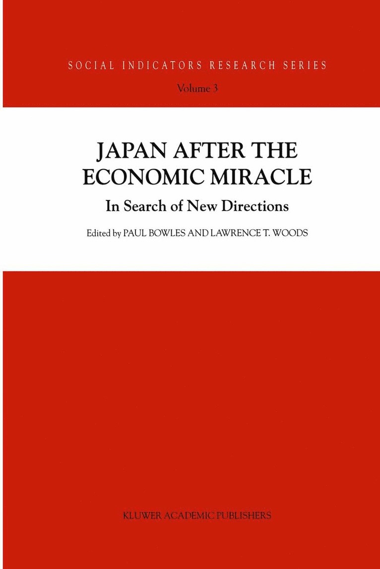 Japan after the Economic Miracle 1