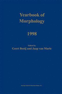bokomslag Yearbook of Morphology 1998