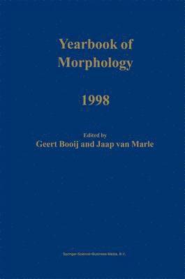 G.E. Booij, Jaap van Marle, G. E. Booij, Jaap Van Marle, Geert Booij, Jaap Marle, Jaap Van Marle - Yearbook of Morphology 1998, Inbunden