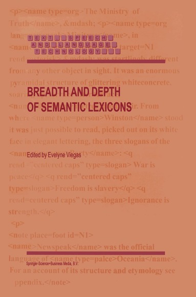 E. Viegas - Breadth and Depth of Semantic Lexicons, Inbunden