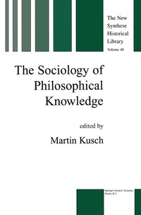 bokomslag Sociology of Philosophical Knowledge