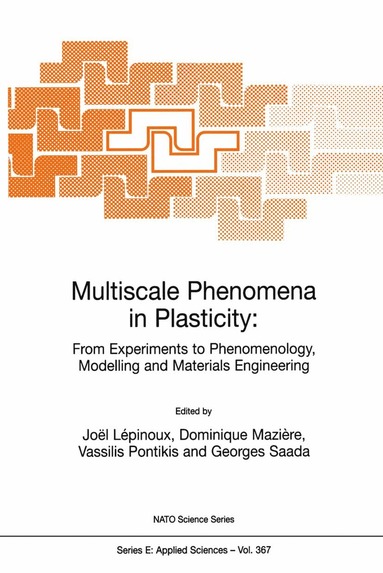 bokomslag Multiscale Phenomena in Plasticity: From Experiments to Phenomenology, Modelling and Materials Engineering