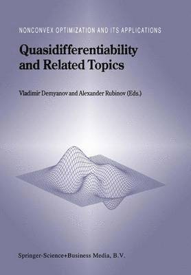 bokomslag Quasidifferentiability and Related Topics