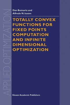 Dan Butnariu, Alfredo N. Iusem - Totally Convex Functions for Fixed Points Computation and Infinite Dimensional Optimization, Inbunden