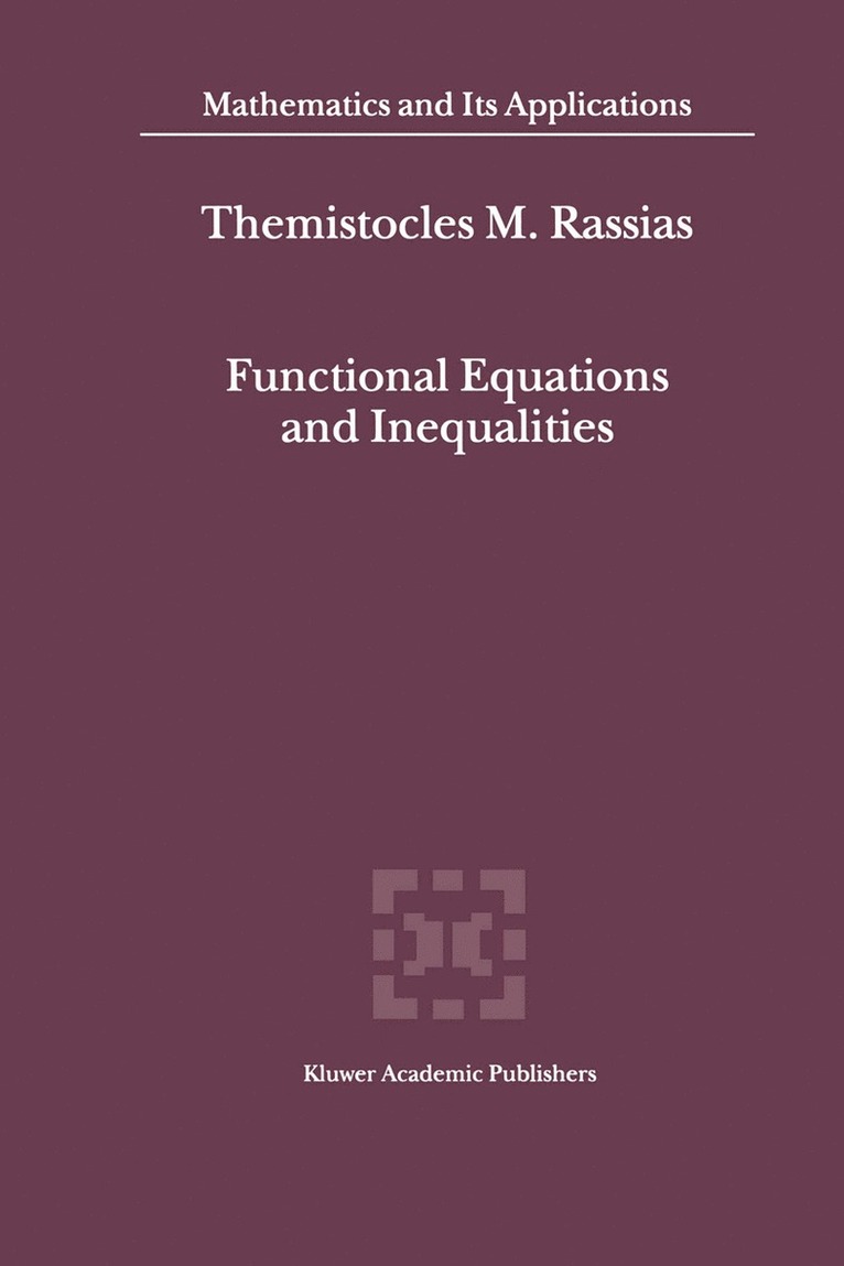 Functional Equations and Inequalities 1