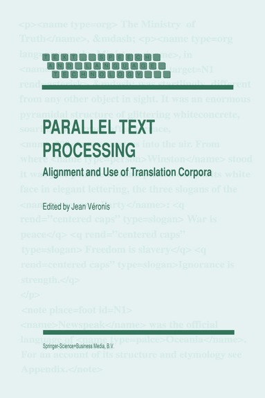 Jean Véronis - Parallel Text Processing, Inbunden