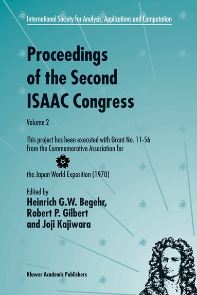 Heinrich G.W. Begehr, R.P. Gilbert, Joji Kajiwara - Proceedings of the Second ISAAC Congress, Inbunden