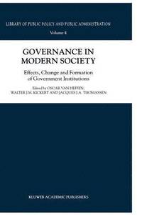 bokomslag Governance in Modern Society