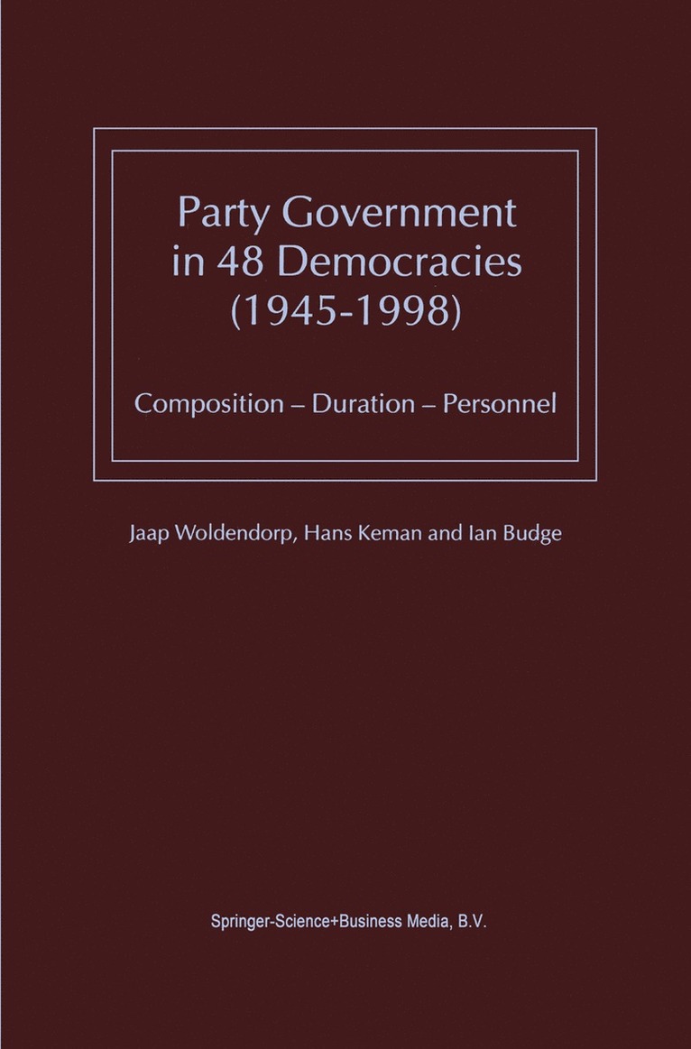 Party Government in 48 Democracies (19451998) 1