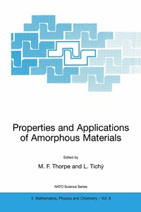 bokomslag Properties and Applications of Amorphous Materials