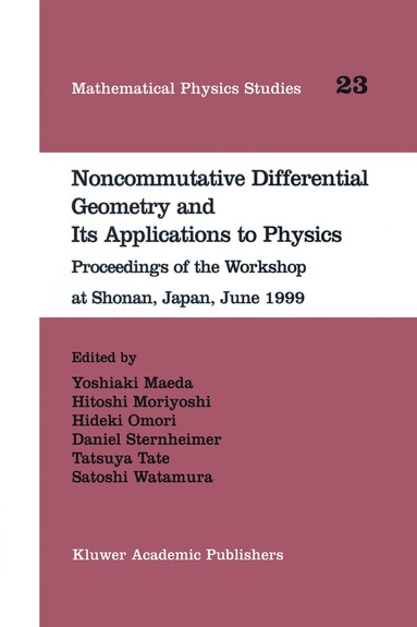 bokomslag Noncommutative Differential Geometry and Its Applications to Physics