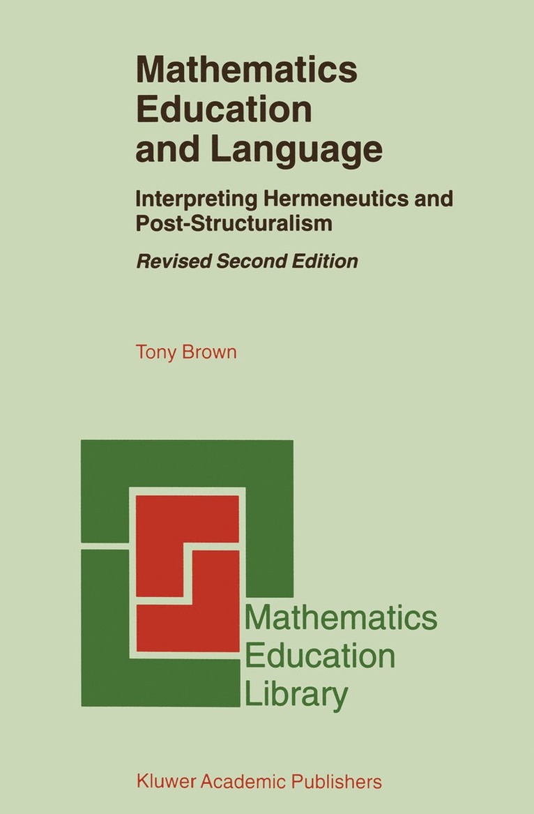 Tony Brown - Mathematics Education and Language, Häftad