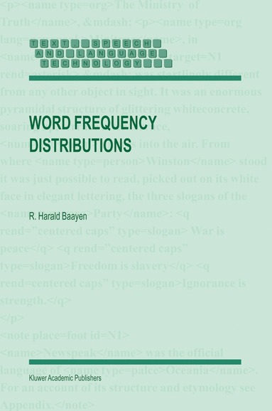 bokomslag Word Frequency Distributions