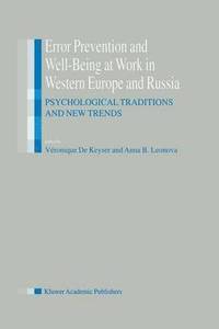 bokomslag Error Prevention and Well-Being at Work in Western Europe and Russia