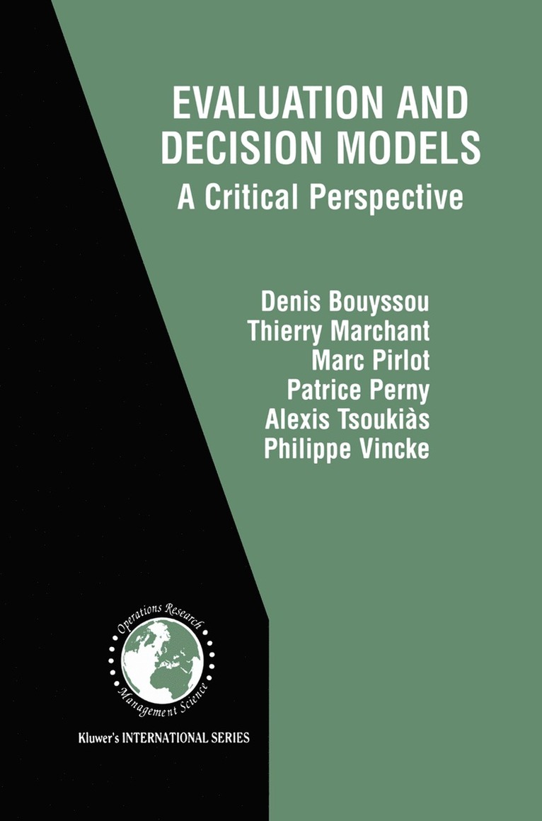 Evaluation and Decision Models 1