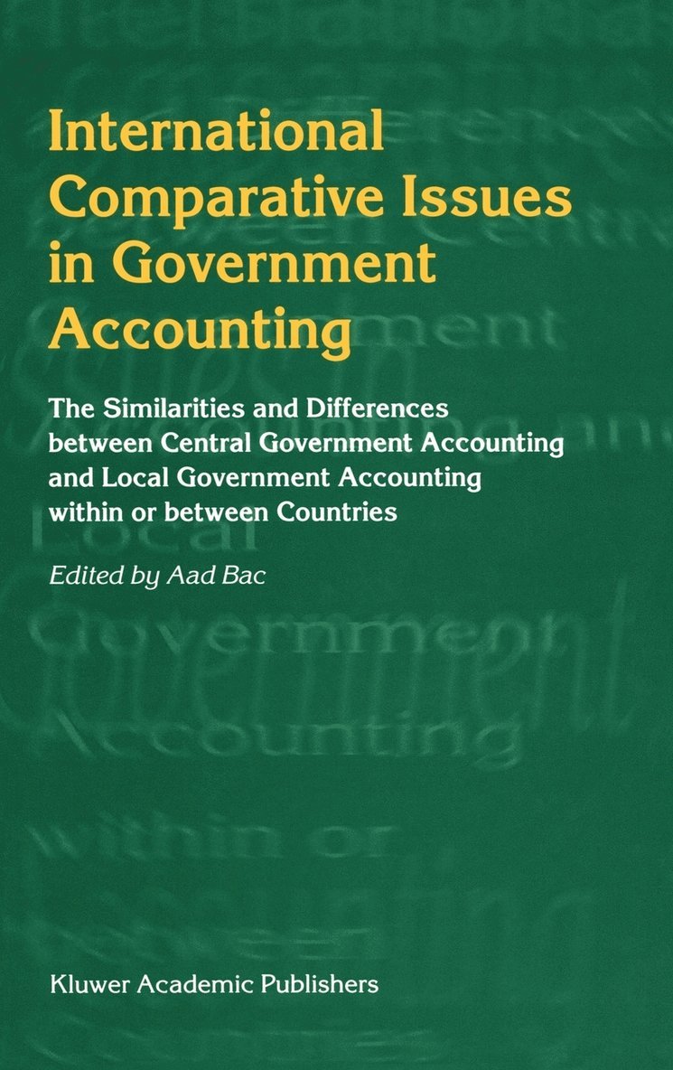 International Comparative Issues in Government Accounting 1