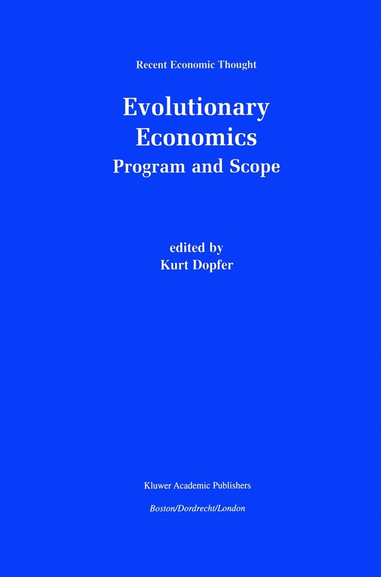 Evolutionary Economics: Program and Scope 1