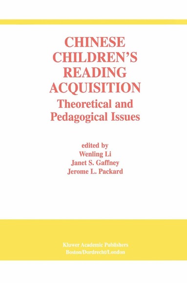bokomslag Chinese Children's Reading Acquisition