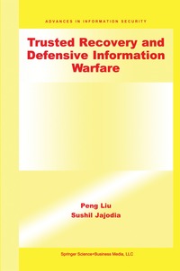 bokomslag Trusted Recovery and Defensive Information Warfare