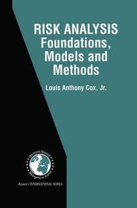 bokomslag Risk Analysis Foundations, Models, and Methods