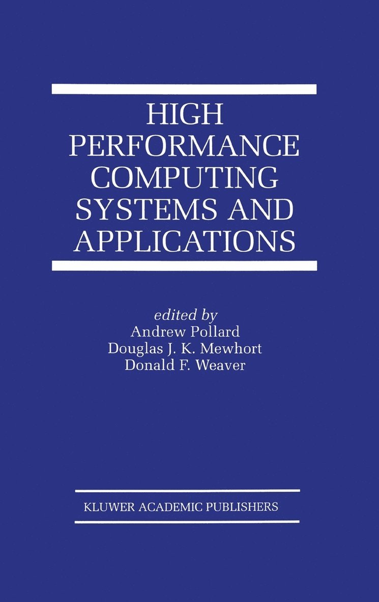 High Performance Computing Systems and Applications 1