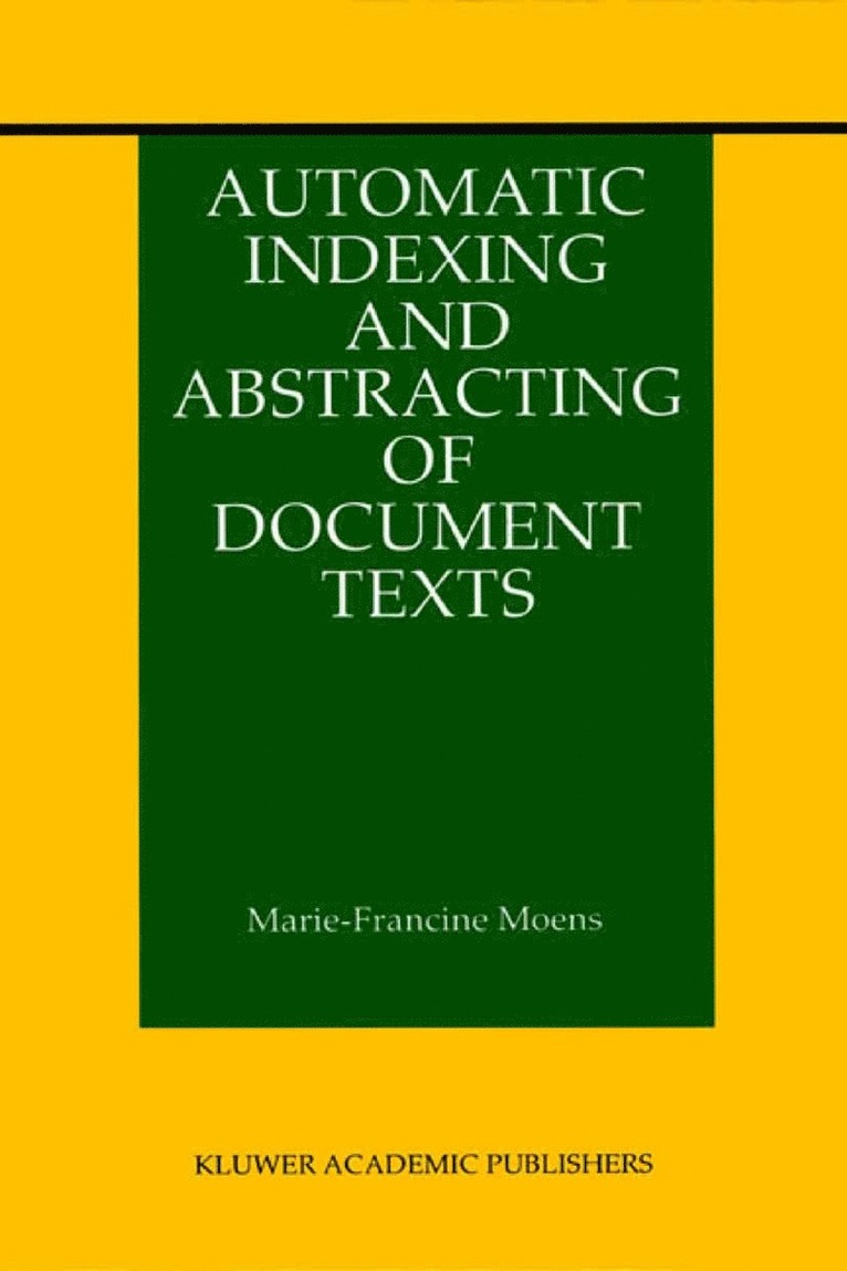 Automatic Indexing and Abstracting of Document Texts 1