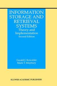 bokomslag Information Storage and Retrieval Systems