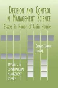bokomslag Decision & Control in Management Science