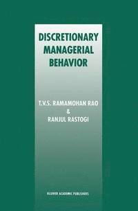 bokomslag Discretionary Managerial Behavior