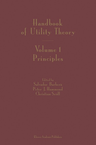 bokomslag Handbook of Utility Theory