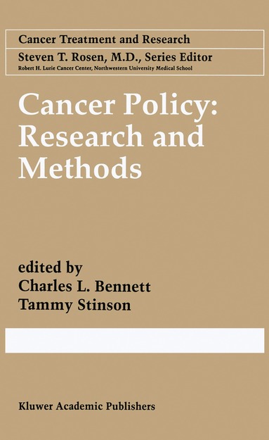 bokomslag Cancer Policy: Research and Methods