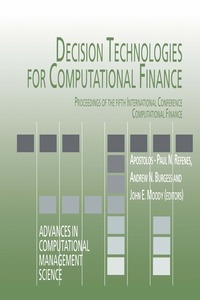 bokomslag Decision Technologies for Computational Finance