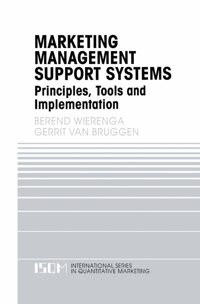 Berend Wierenga, Gerrit van Bruggen, Gerrit Van Bruggen, Gerrit van Bruggen - Marketing Management Support Systems, Inbunden