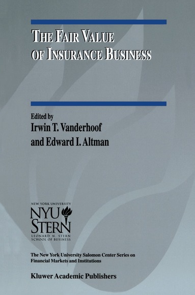 Irwin T. Vanderhoof, Edward I. Altman - Fair Value of Insurance Business, Inbunden
