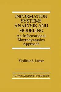 bokomslag Information Systems Analysis and Modeling
