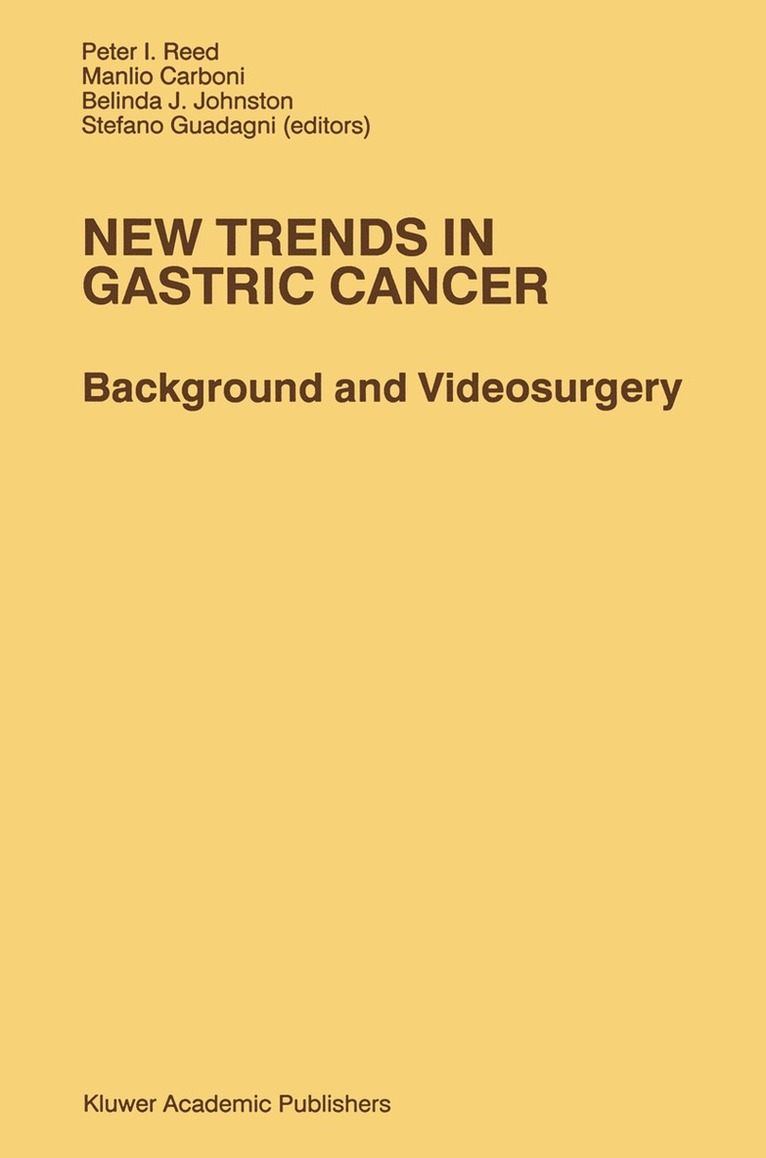 P.I. Reed, M. Carboni, B. Johnston, S. Guadagni, P. I. Reed - New Trends in Gastric Cancer, Inbunden