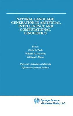 Natural Language Generation in Artificial Intelligence and Computational Linguistics 1