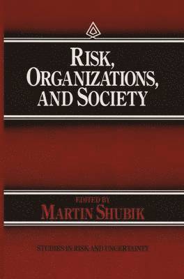 bokomslag Risk, Organizations, and Society