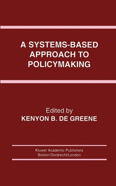 bokomslag A Systems-Based Approach to Policymaking