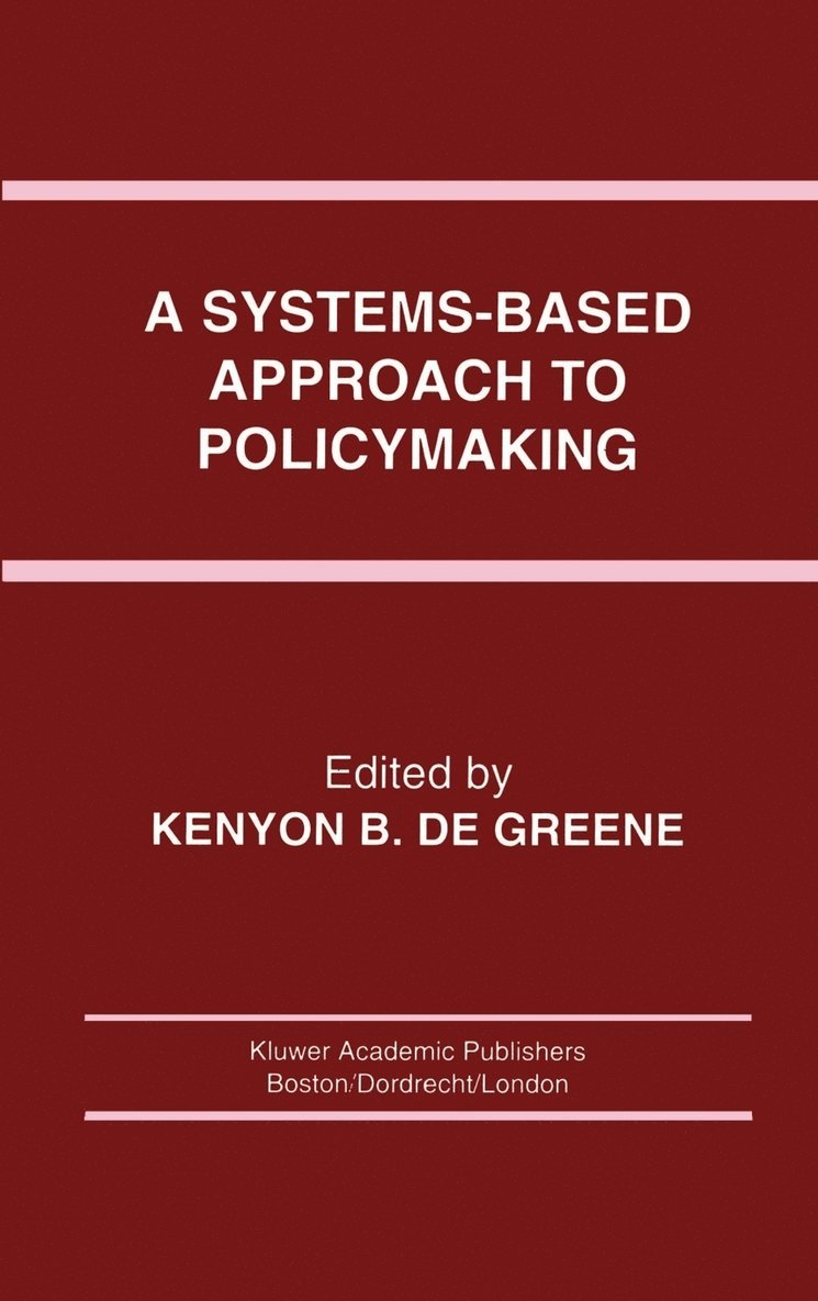 A Systems-Based Approach to Policymaking 1