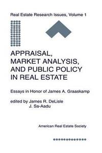 bokomslag Appraisal, Market Analysis and Public Policy in Real Estate
