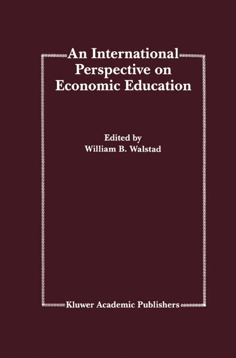 William B. Walstad - International Perspective on Economic Education, Inbunden