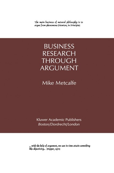 Mike Metcalfe - Business Research Through Argument, Inbunden