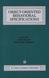 bokomslag Object-Oriented Behavioral Specifications